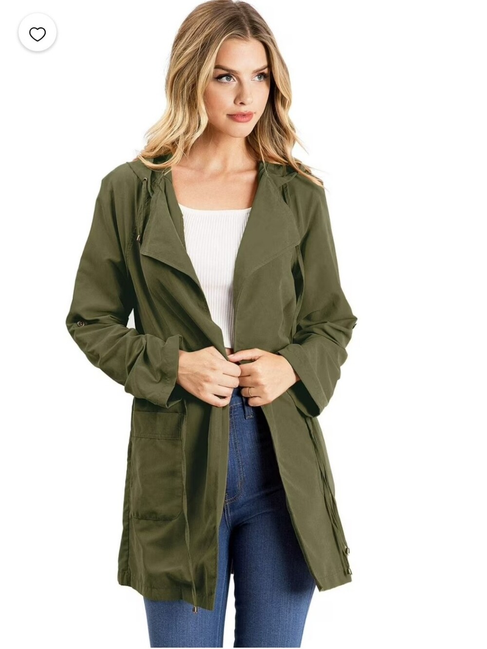 Two Love Tree Utility Jackets - One Pink, One Olive